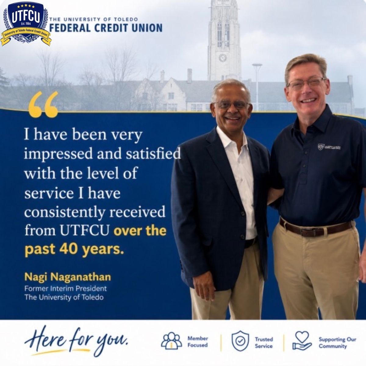 Nagi Naganathan: 40 Years of UTFCU Membership